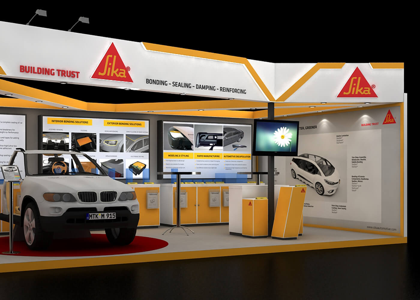 Exhibition booth design services by 4AM
